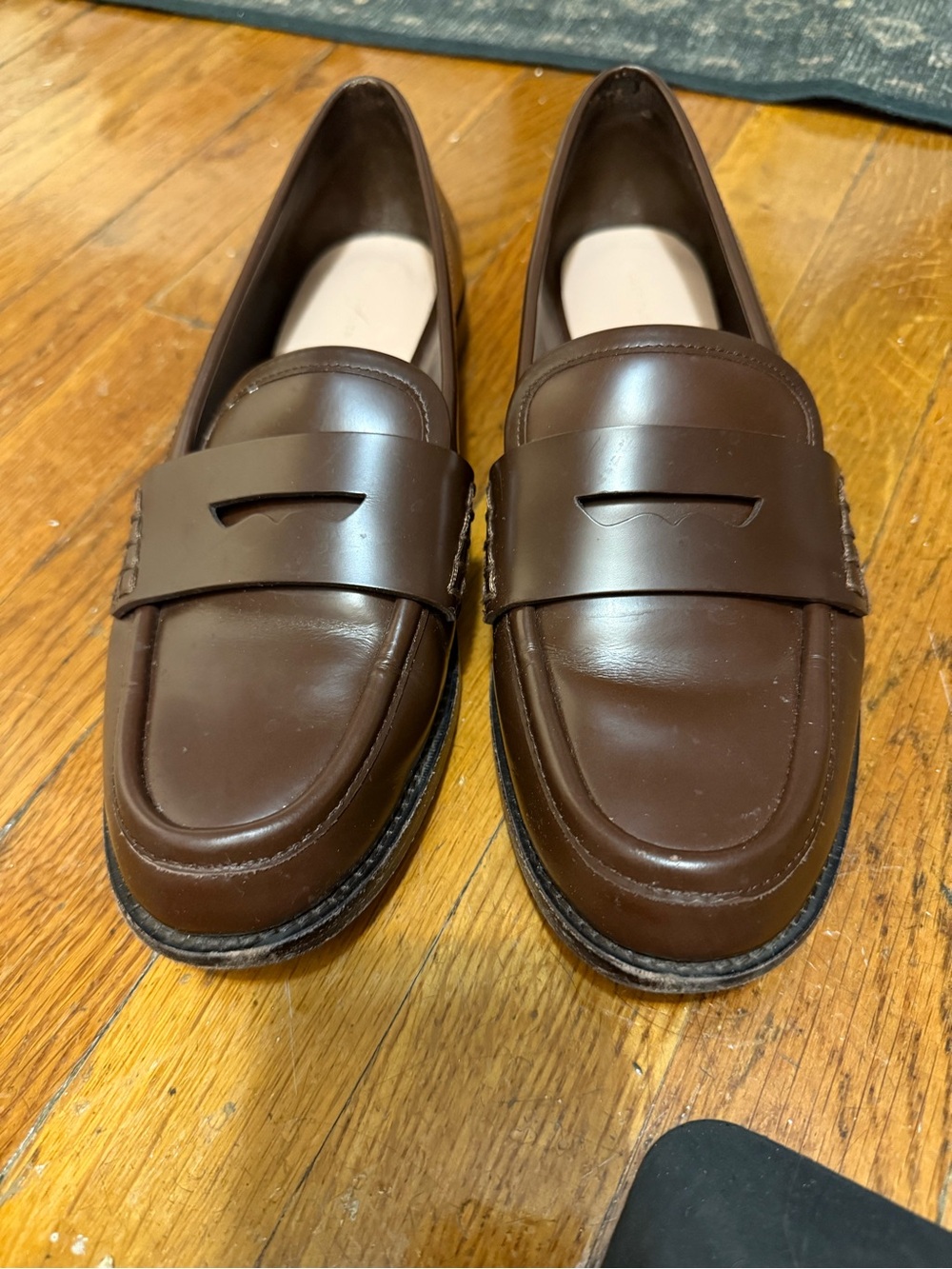 Loeffler Randall Rachel Leather Loafer in espresso!